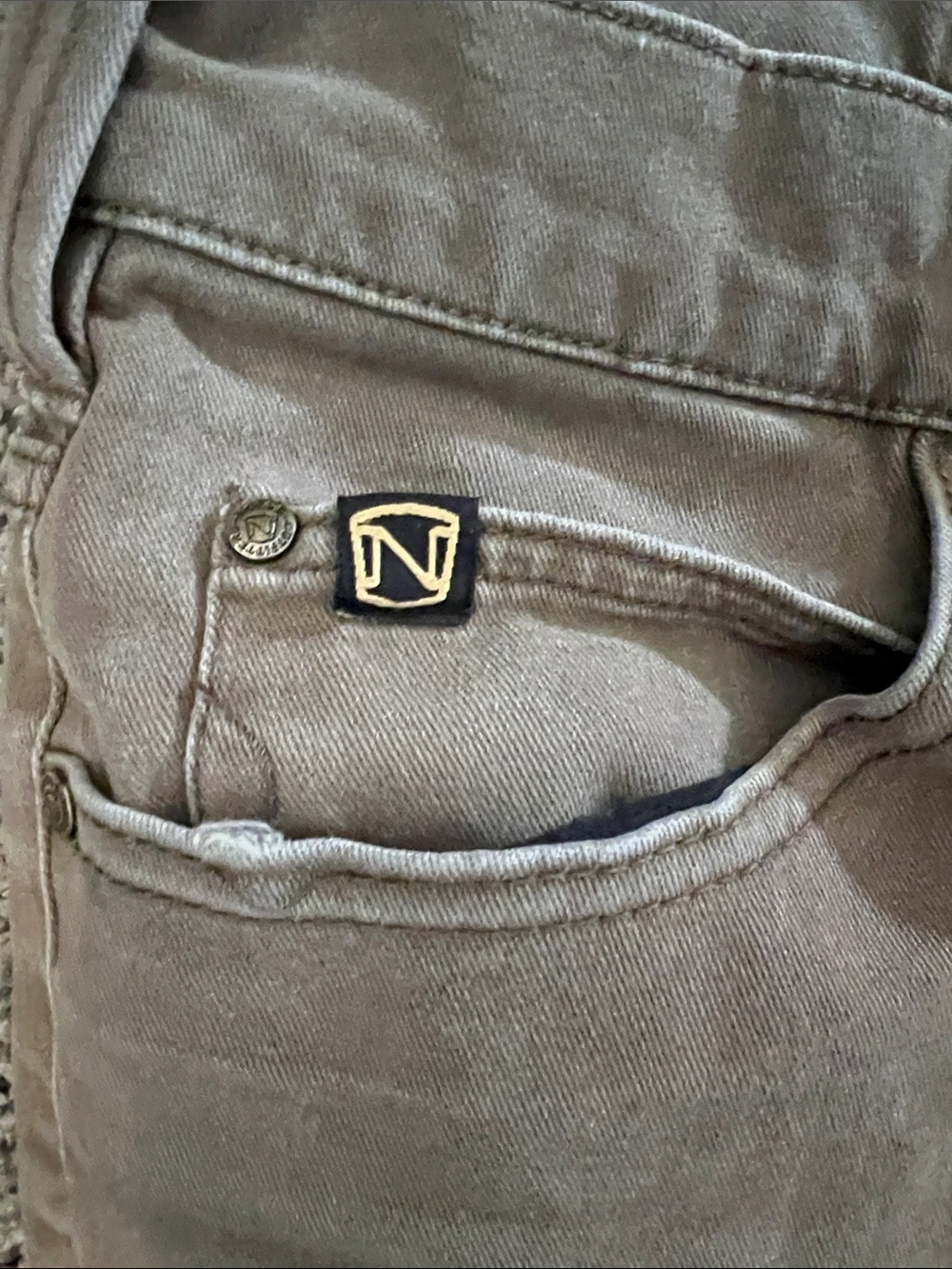 Noble Outfitters Men's Straight Jeans - Taupe Brown Classic Fit - Picture 4 of 12
